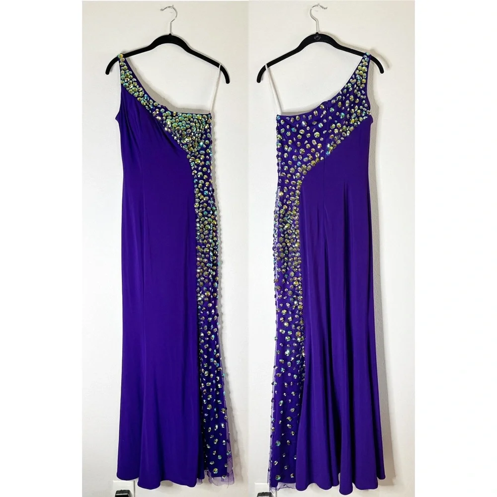 sherri hill dark purple dress Sherri Hill 55005 Dress